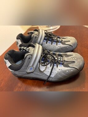 Tano Gray, Black and Blue Kids Athletic Sneakers